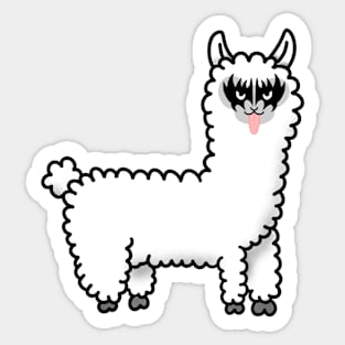 Kiss Alpaca American Rock Sticker